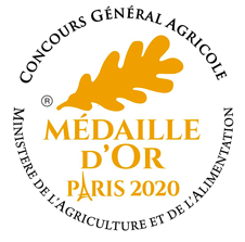 Médaille d'or Concours général agricole Paris 2020